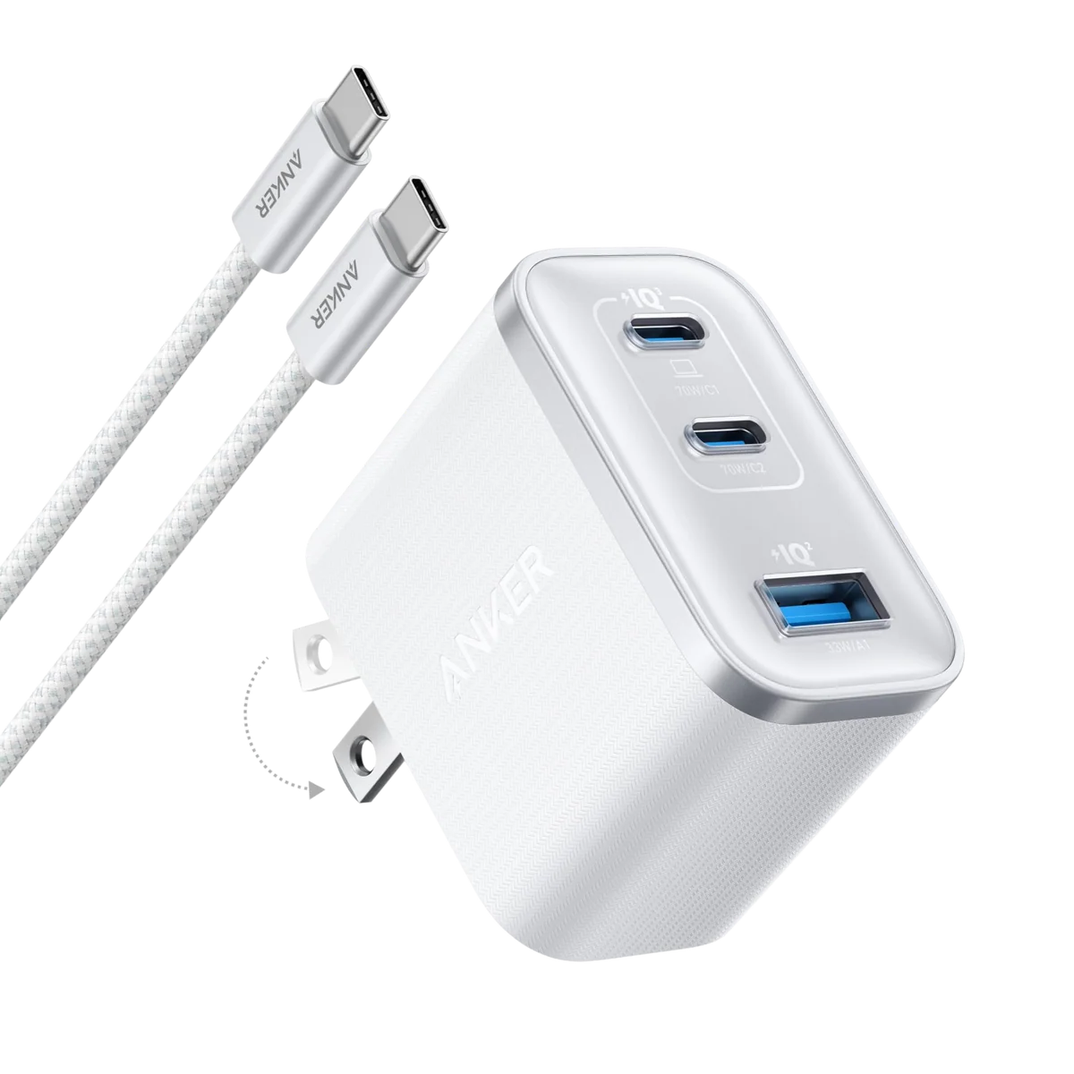 Anker Nano Charger (70W, 3 Ports)