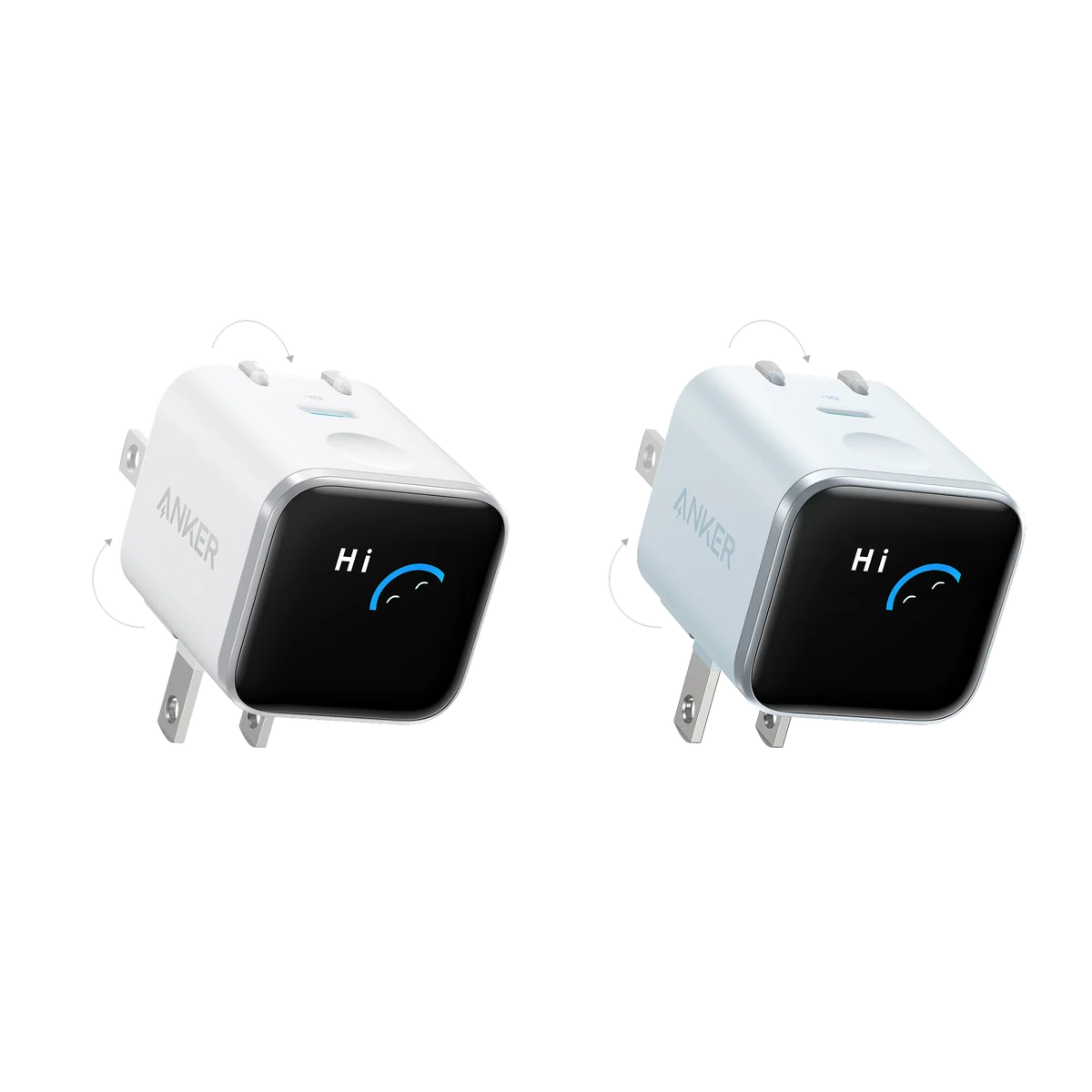 Anker Nano Charger (45W, Smart Display, 180° Foldable)