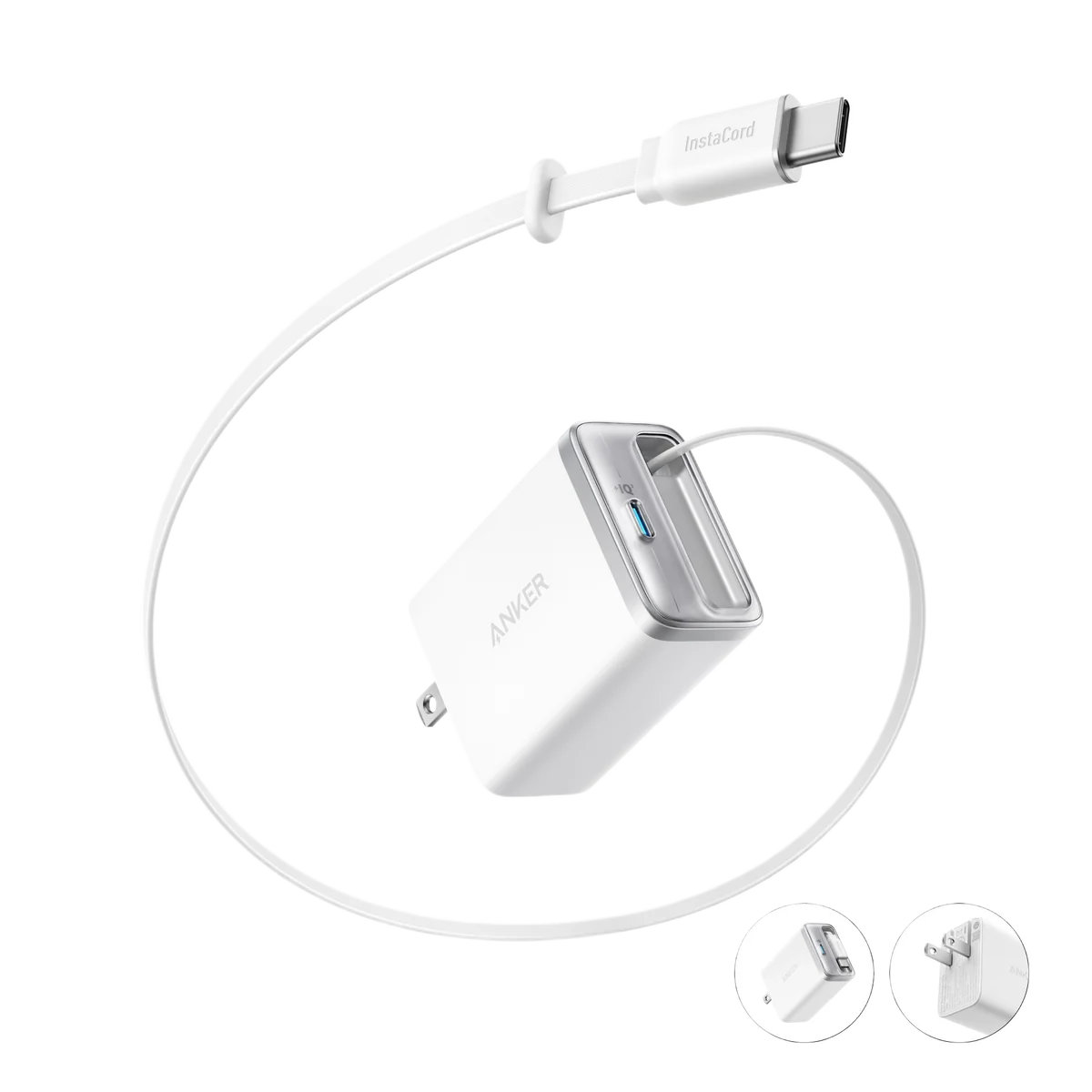 Anker Nano Charger (35W, Built-In Retractable USB-C Cable)