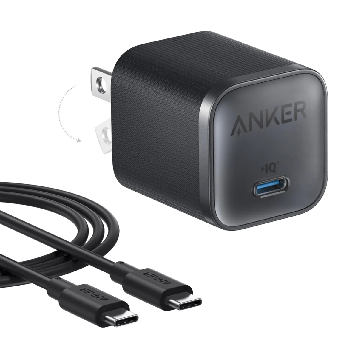 Anker Nano Charger (45W) with USB-C to USB-C Cable