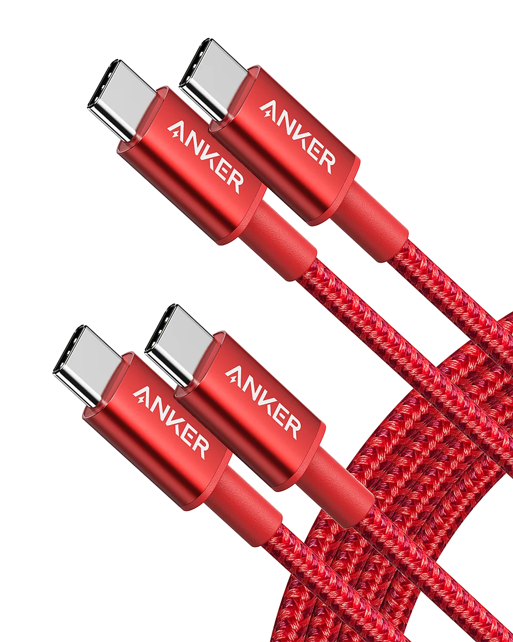 Anker 2-Pack Anker New Nylon USB-C to USB-C Cable (3 ft / 6 ft, 60W) alternate view