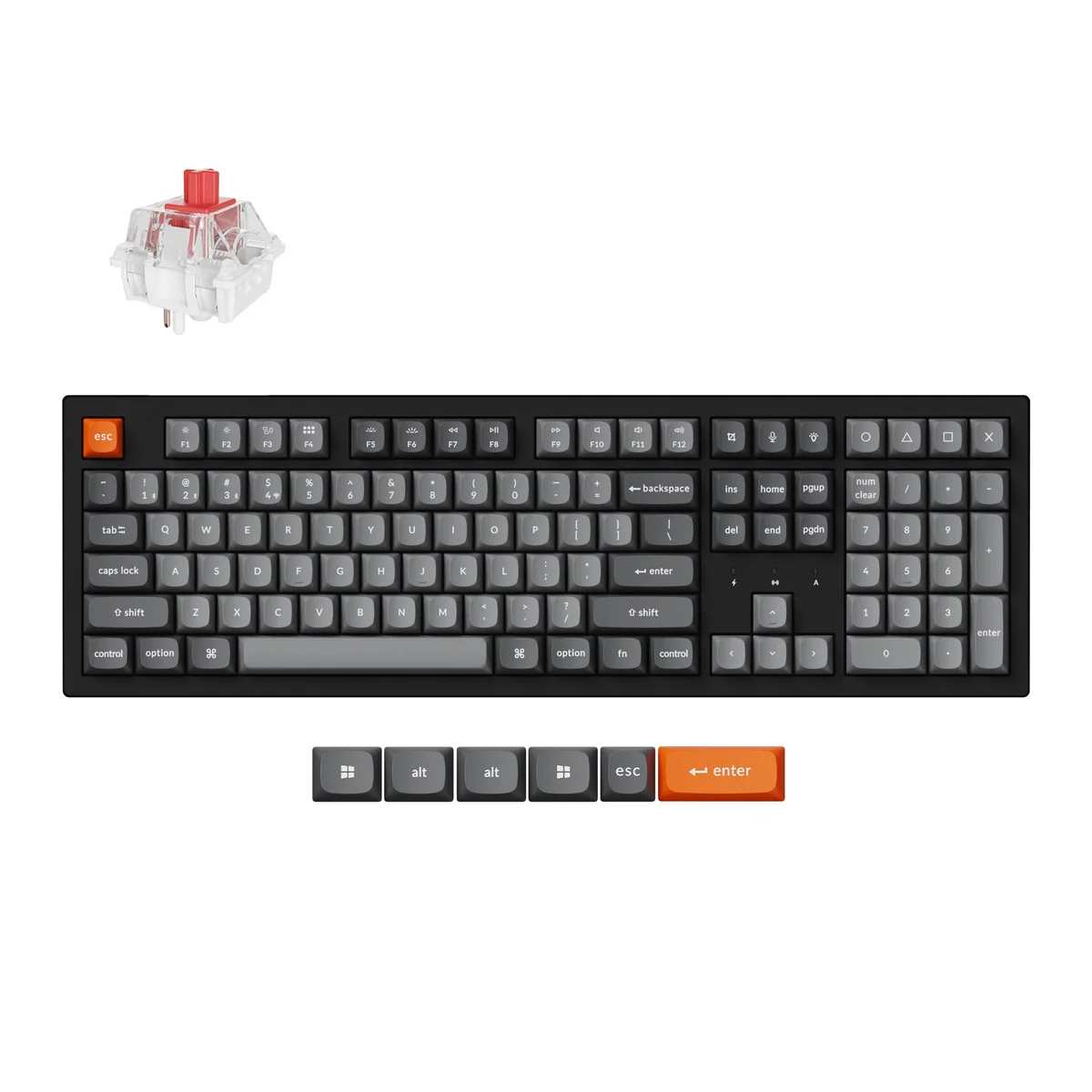 Keychron K10 Max QMK Wireless Mechanical Keyboard alternate view