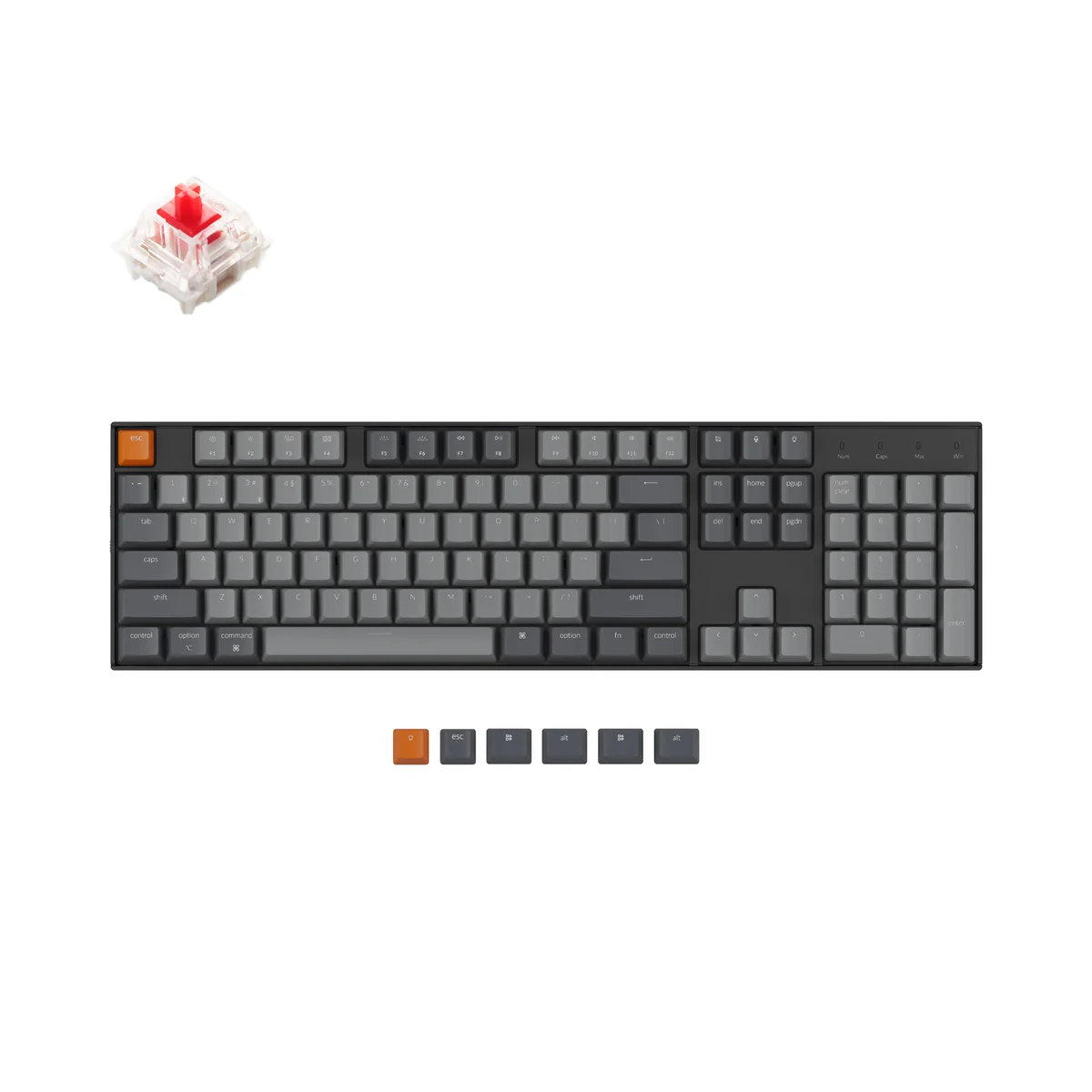 Keychron K10 Wireless Mechanical Keyboard alternate view