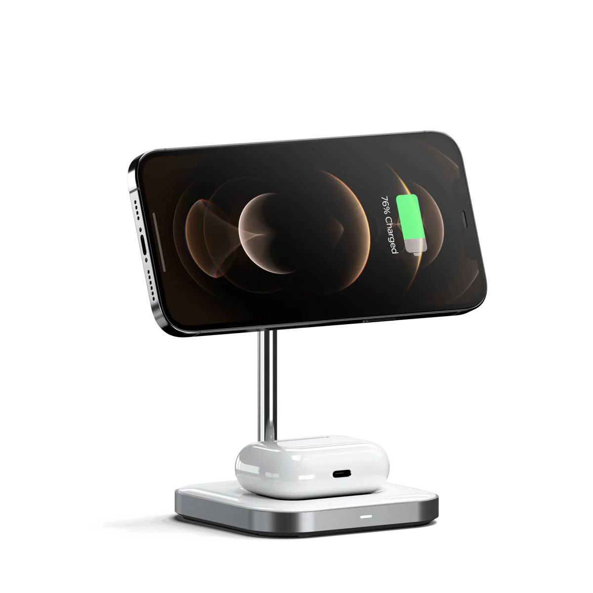 Satechi Aluminum 2-in-1 Magnetic Wireless Charging Stand alternate view