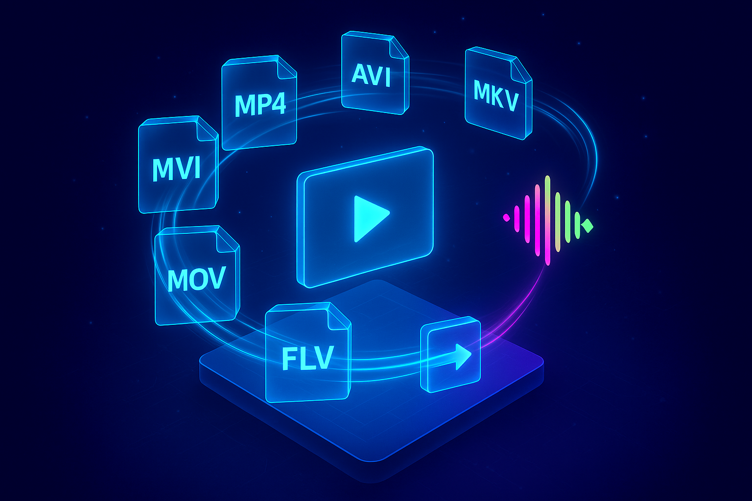 Soporte de formato múltiple de video para convertir video a audio