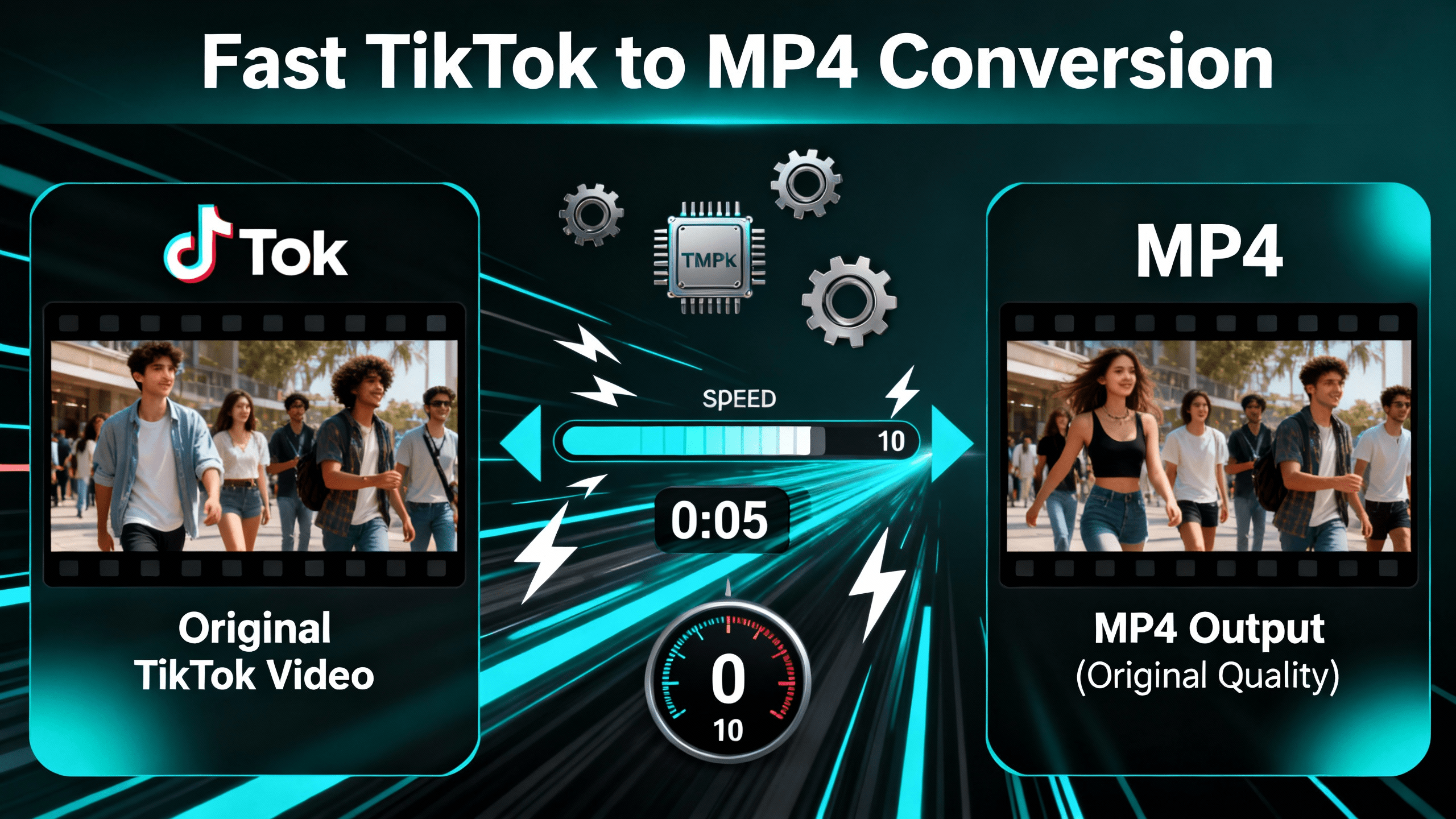 Fast TikTok to MP4 Conversion