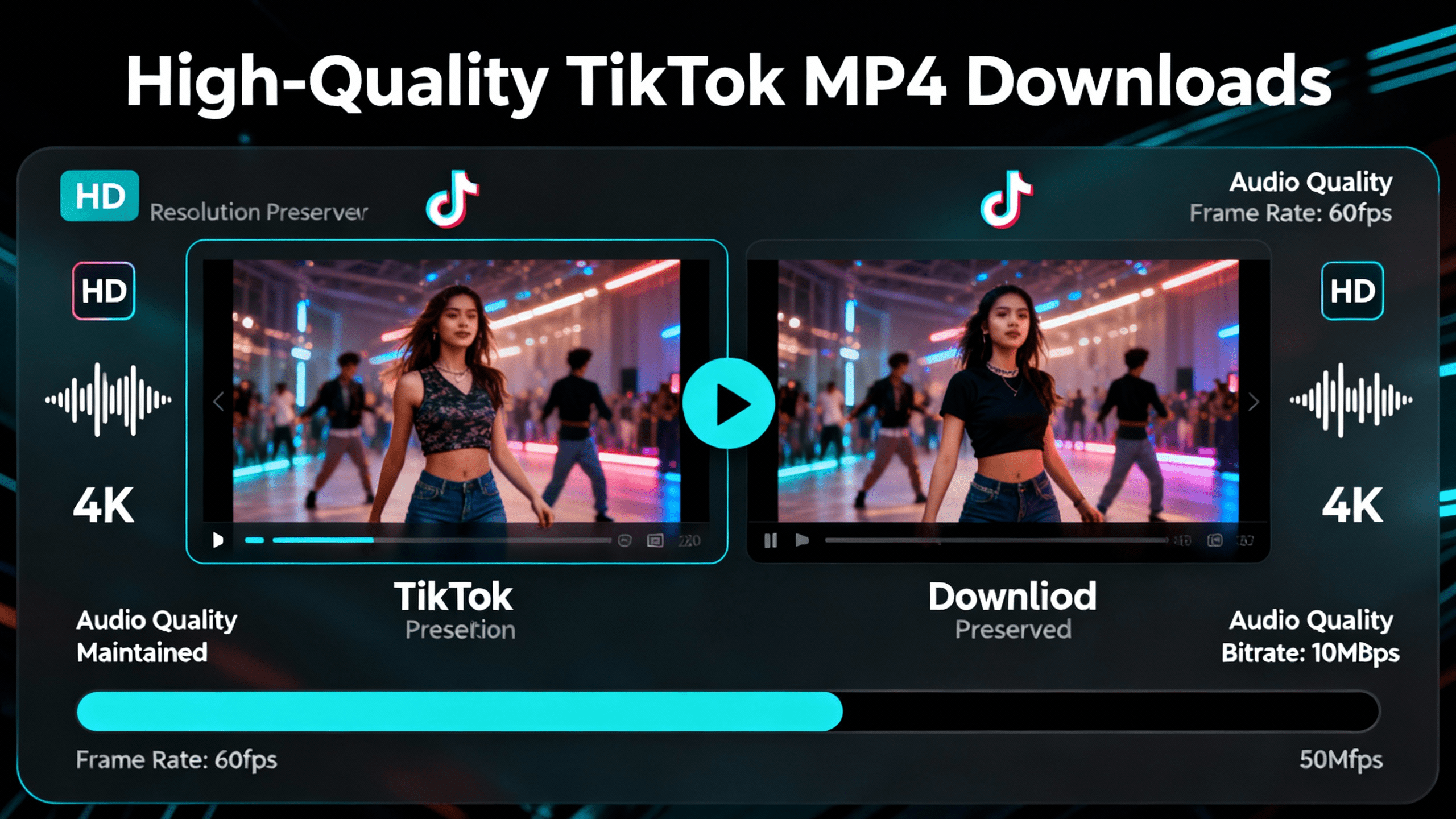 High-Quality TikTok MP4 Downloads