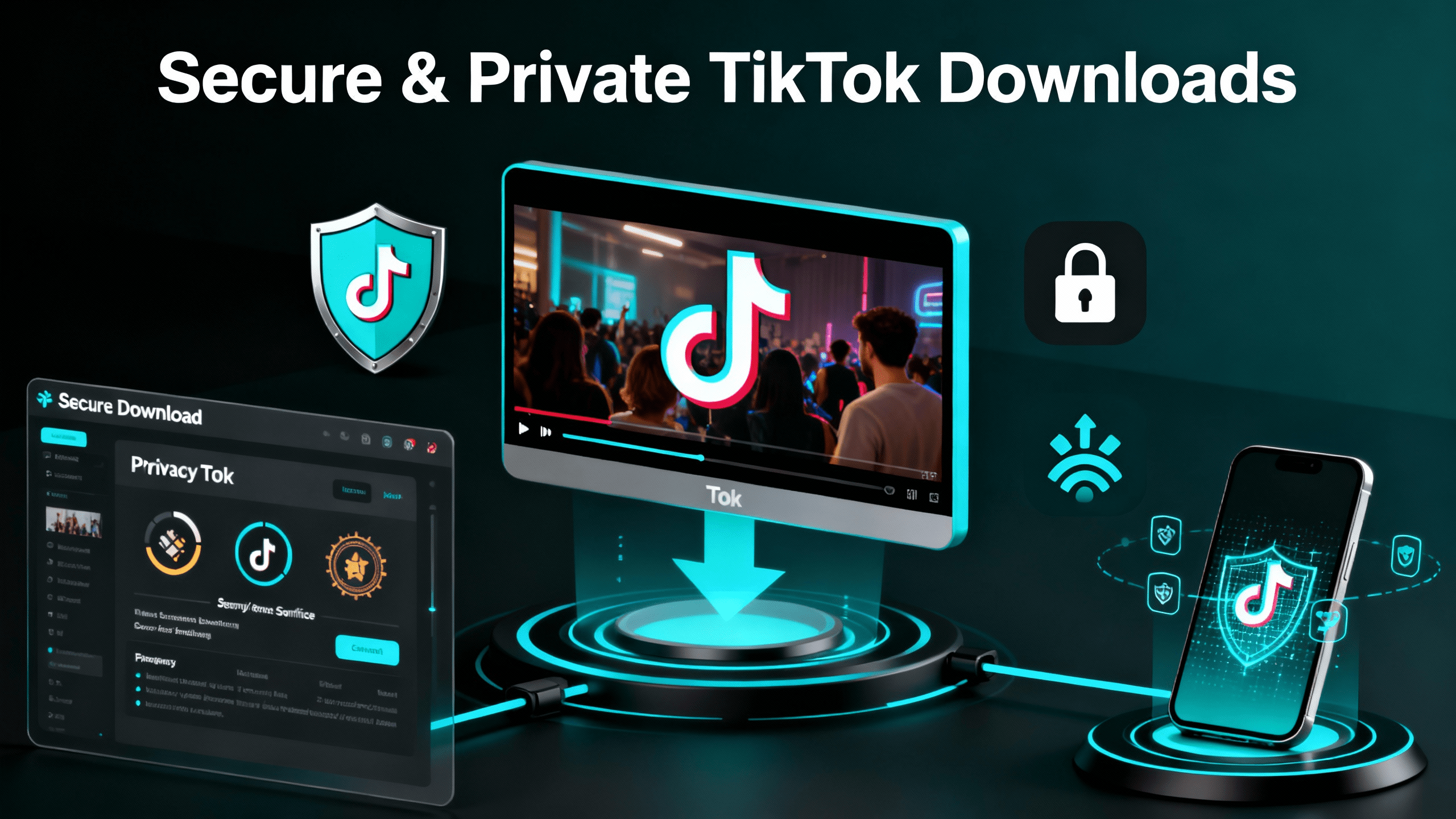 Secure & Private TikTok Downloads